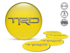 Toyota TRD Decalcomania Cupola Custom Stile Loghi Cerchio Pregiati
